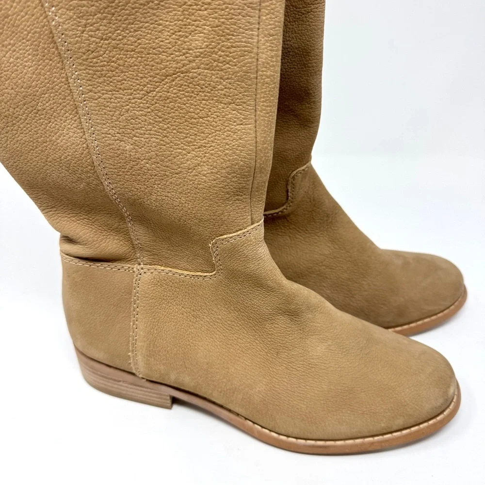 Lucky Brand Havaso Tan Over the Knee Leather Boots
